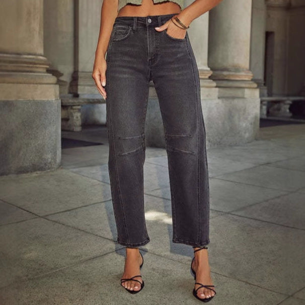 Damen High-Waist Jeans im lässigen Urban-Style R&B