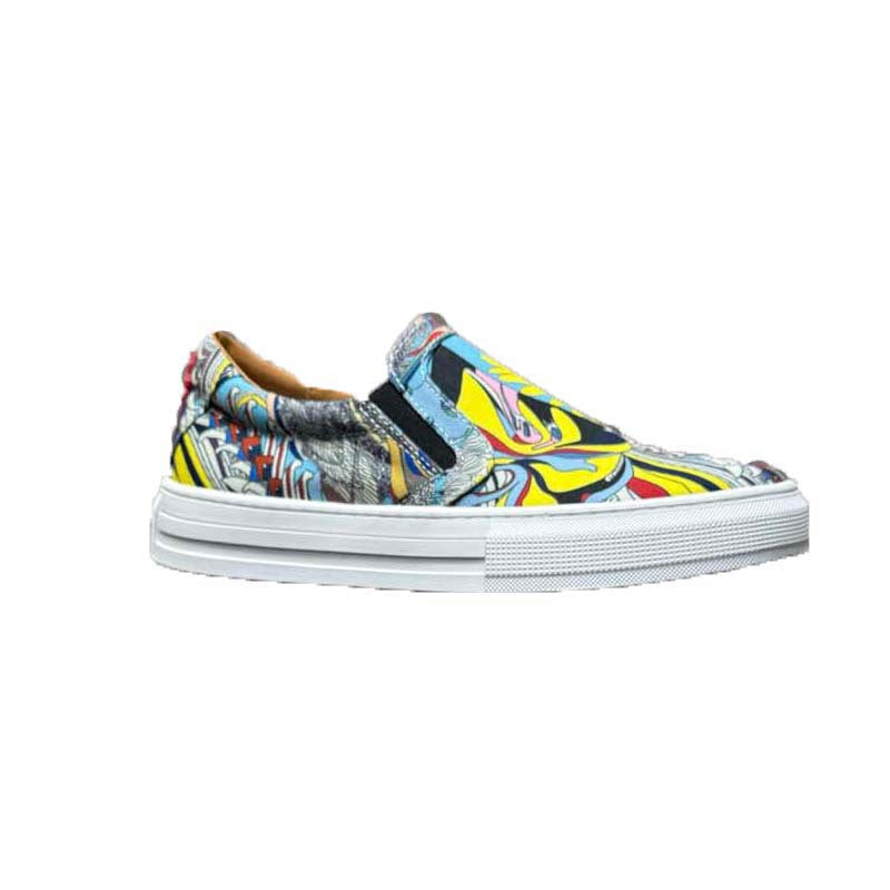 Damen Slip-On Sneakers mit kreativem Grafikdesign R&B