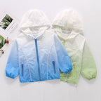 Damen nan leichter Kapuzen-Windbreaker mit Reißverschluss und verdeckten Taschen R&B