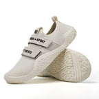 Damen Sportliche Fitness-Sneaker mit elastischem Klettverschluss
