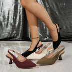 Damen Slingback-Pumps mit elegantem Absatz und klassischem Schnitt R&B