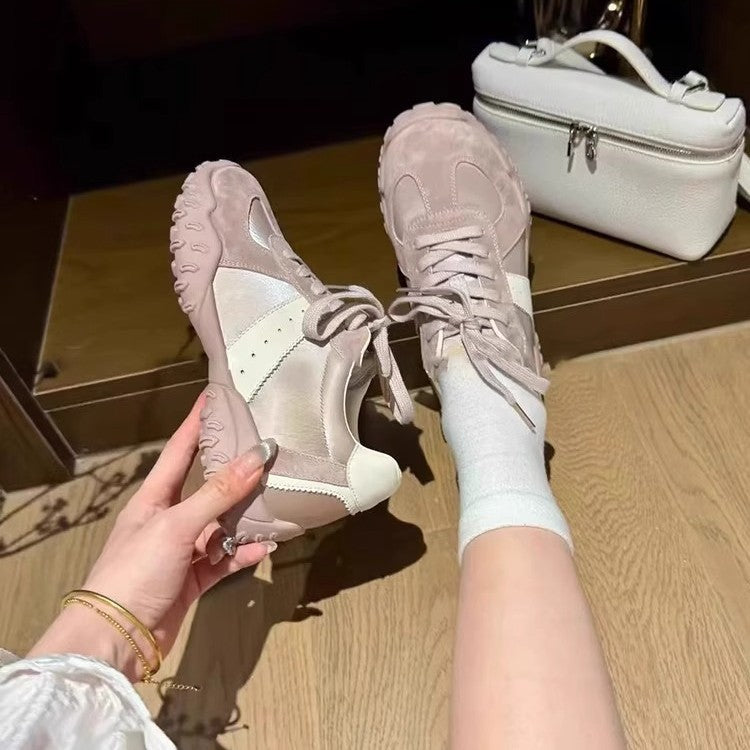 Damen Sportliche Sneakers aus hochwertigem Wildleder mit robustem Sohlenprofil R&B