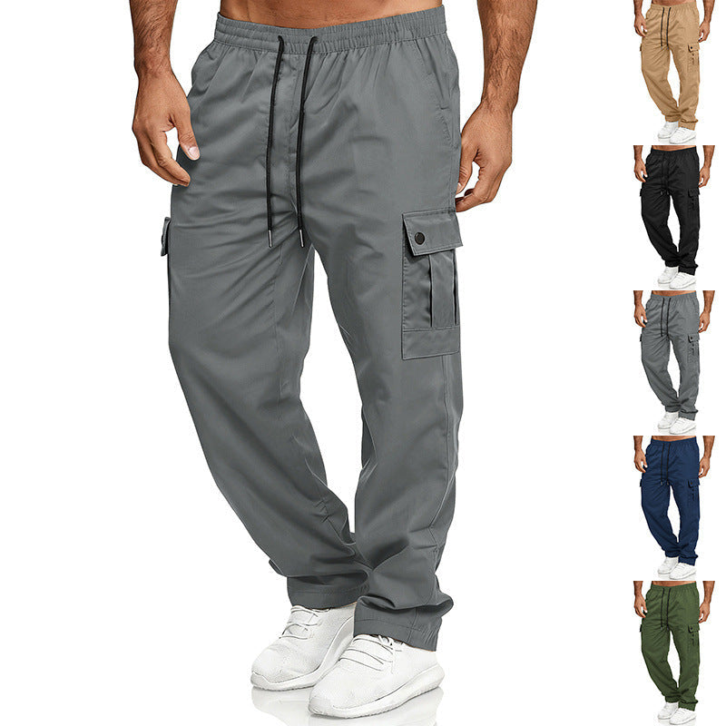 Herren nan lockere Cargo-Hose mit elastischem Bund und Kordelzug R&B
