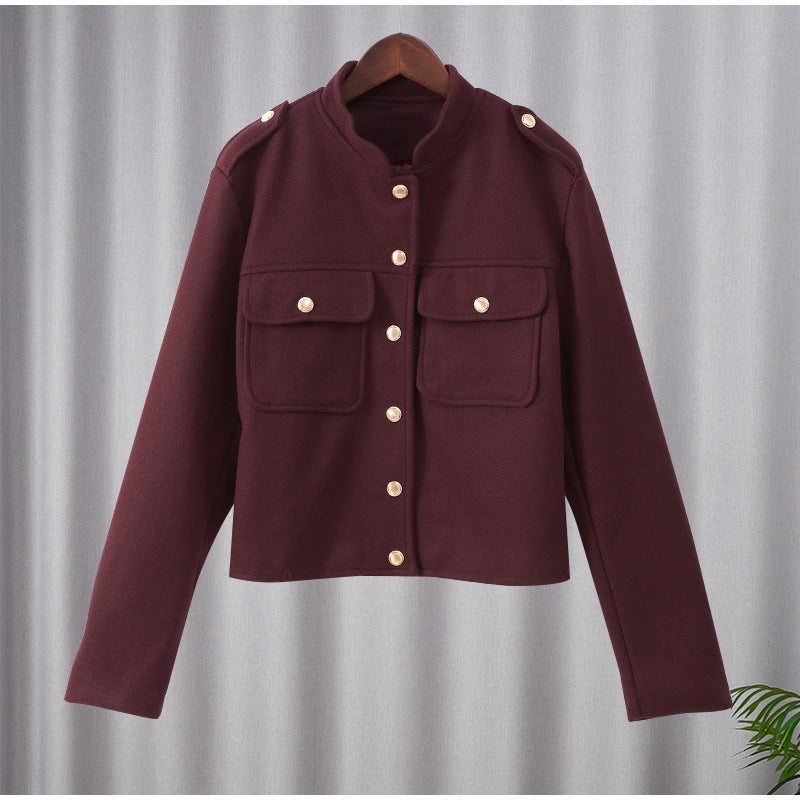 Damen Kunstleder Bomberjacke R&B