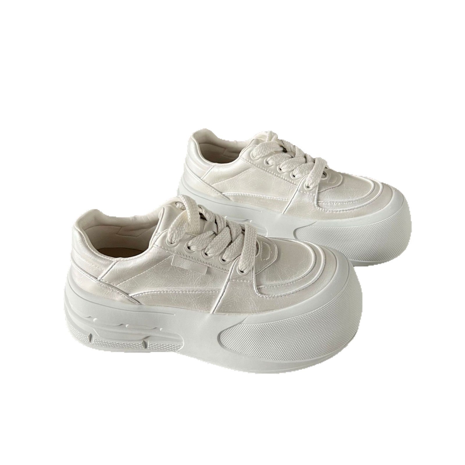 Damen modische Sneakers mit extragroßer Plateausohle und atmungsaktiver Mesh-Oberfläche R&B
