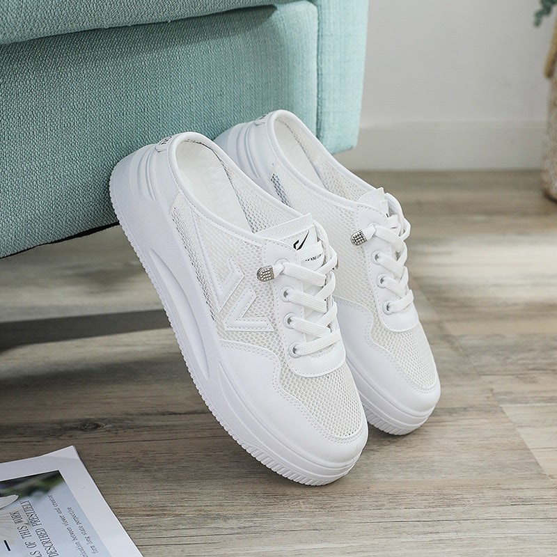 Damen atmungsaktive Slip-On Sneakers mit bequemer Dämpfung R&B