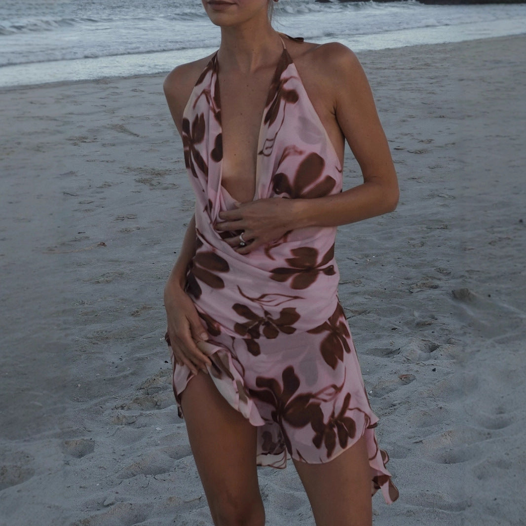 Damen Sommerliches A-Linienkleid mit floralem Druck R&B
