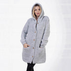 Damen Strickmantel mit hochwertigem Material und praktischen Taschen R&B