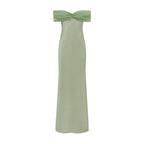 Damen elegantes Maxikleid mit schulterfreiem Design R&B
