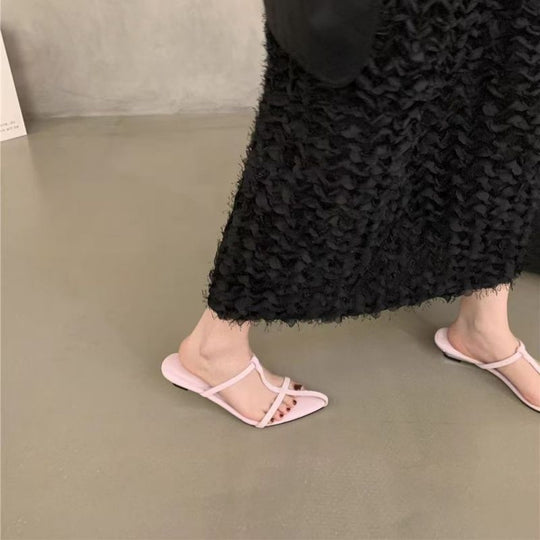 Damen elegante Slingback-Flats mit spitzem Design R&B