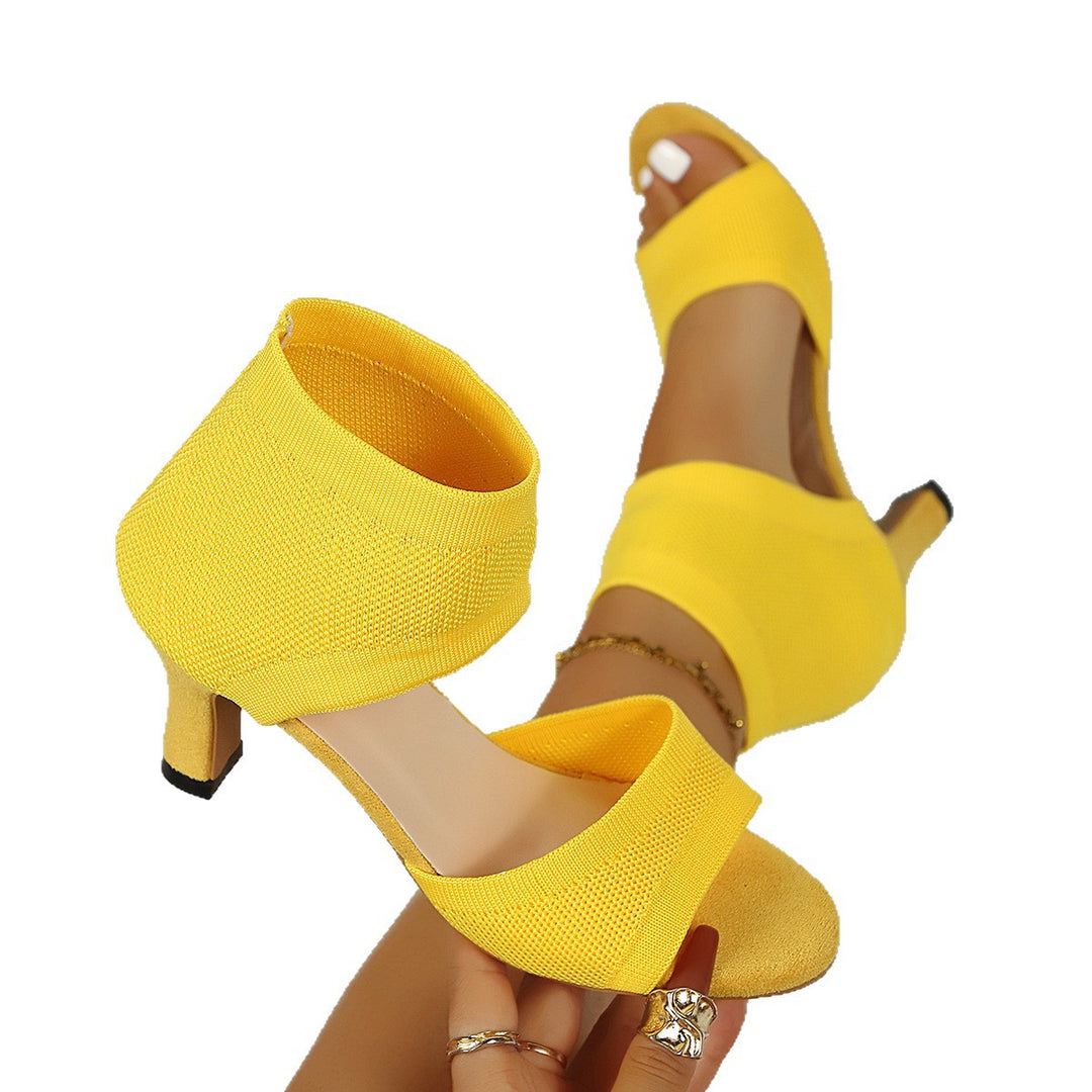 Damen Elegante Peeptoe High Heels R&B