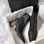 Damen elegante Ankle Boots mit stabiler Blockabsatz und flexiblem Innenfutter R&B