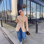 Damen Eleganter Zweireiher Blazer im modernen Schnitt R&B