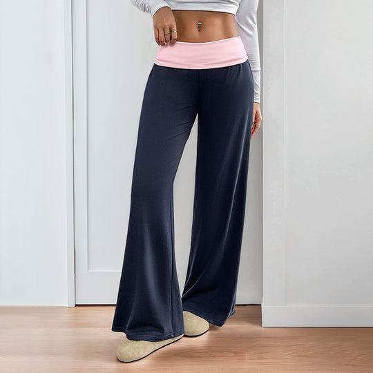 Damen Weite Sporthose mit elastischem Bund und gemütlichem Schnitt R&B