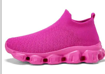 Damen Atmungsaktive Strick-Laufschuhe mit rutschfester Sohle R&B
