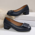 Damen elegante Ballerinas mit modischem Schnallen-Detail R&B