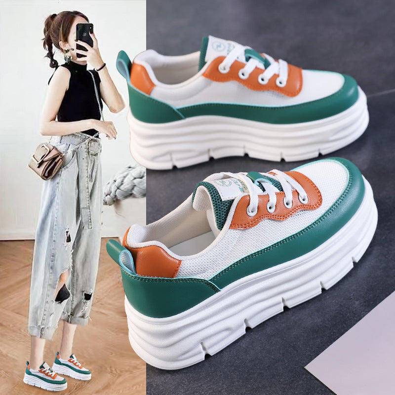 Damen Trendige Sneakers mit komfortabler Plateau-Sohle und modischem Design R&B
