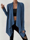 Damen Lässige Strickjacke mit modernem Waffelmuster R&B
