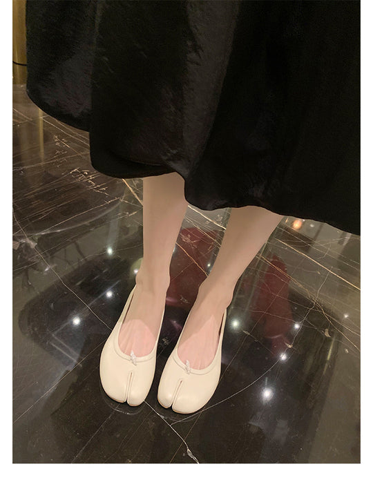 Damen Ballerinas mit eleganter Metallic-Oberfläche und formschöner Silhouette R&B