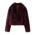 Damen Kuschel-Short-Pelzjacke R&B