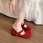Damen Schicke Ballerinas mit Leo-Muster