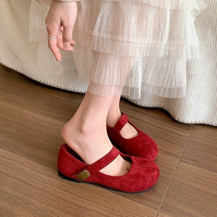 Damen Schicke Ballerinas mit Leo-Muster