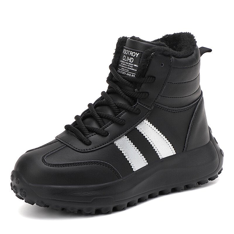 Damen Hohe und isolierte Winterstiefel mit rutschfester Sohle