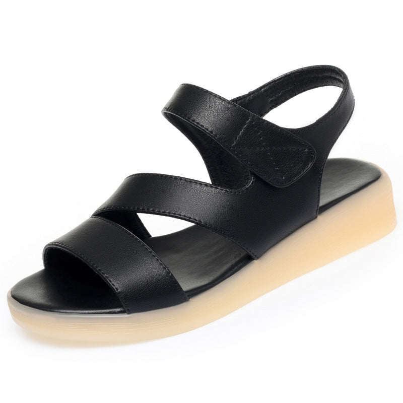 Damen Komfortable Sandalen mit verstellbarem Fesselriemen und dämpfender Sohle R&B
