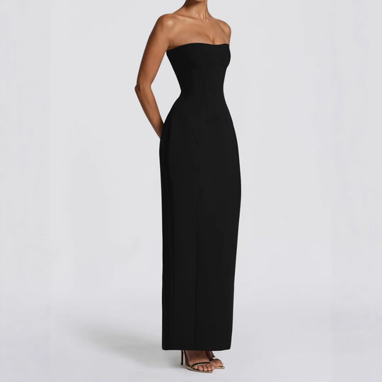 Damen Elegantes Cocktailkleid mit schulterfreiem Schnitt R&B