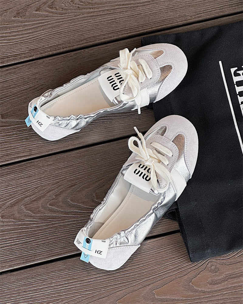 Damen Schicke Ballerinas mit weichem Wildleder-R&B