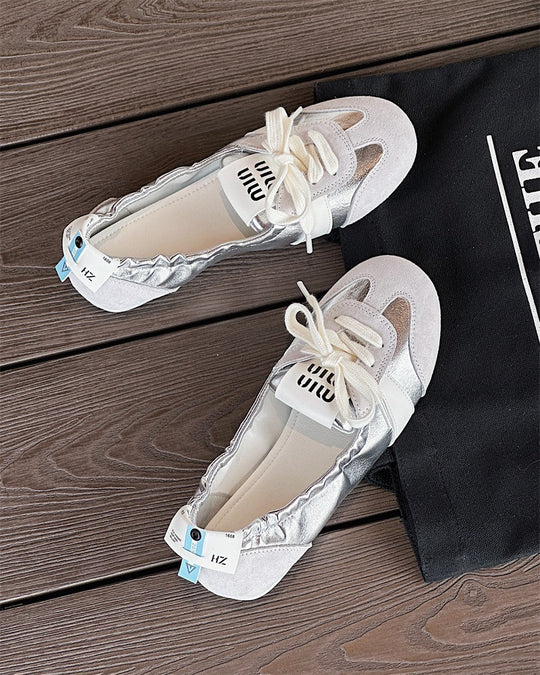 Damen Schicke Ballerinas mit weichem Wildleder-R&B