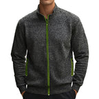 Herren Freizeitjacke mit hohen Kragen und reflektierenden Reißverschlussdetails R&B