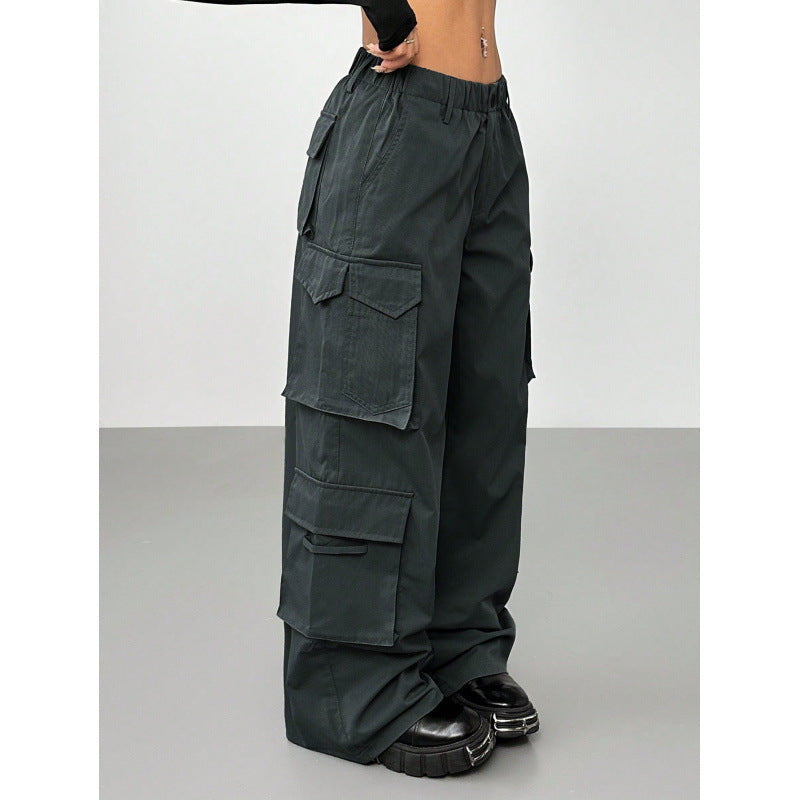 Damen Cargo-Hose mit weitem Schnitt und praktischen Taschen R&B