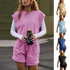 Damen Sportliches Kurzarm-Outfit R&B