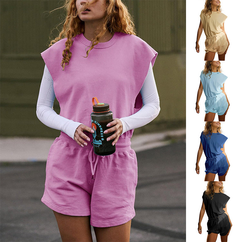 Damen Sportliches Kurzarm-Outfit R&B