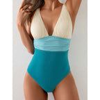 Damen eleganter und figurbetonter Badeanzug