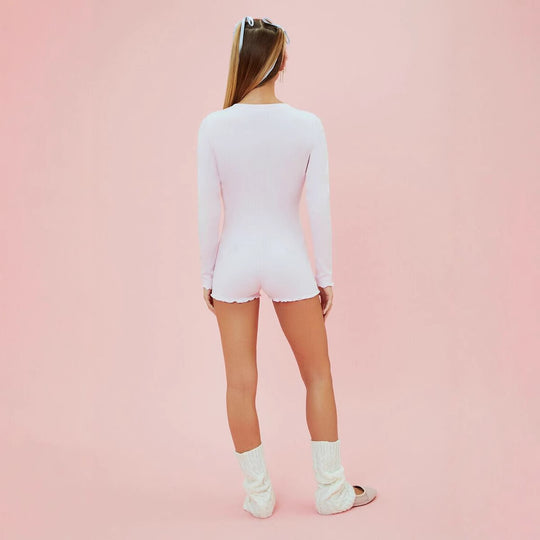 Damen Jumpsuit mit eleganter Rippstruktur R&B