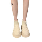 Damen Komfortable und stylische Chunky Slip-On Sneakers mit gestepptem Design