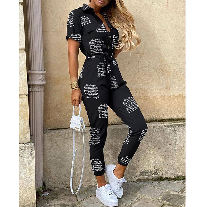 Damen Modischer Jumpsuit mit praktischen Taschen und tailliertem Schnitt R&B
