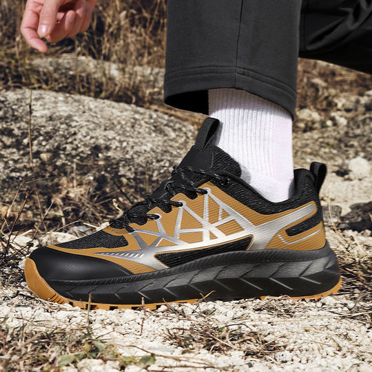 Herren Outdoor-Hiking-Sneaker mit rutschfester Profilsohle und atmungsaktivem Obermaterial R&B