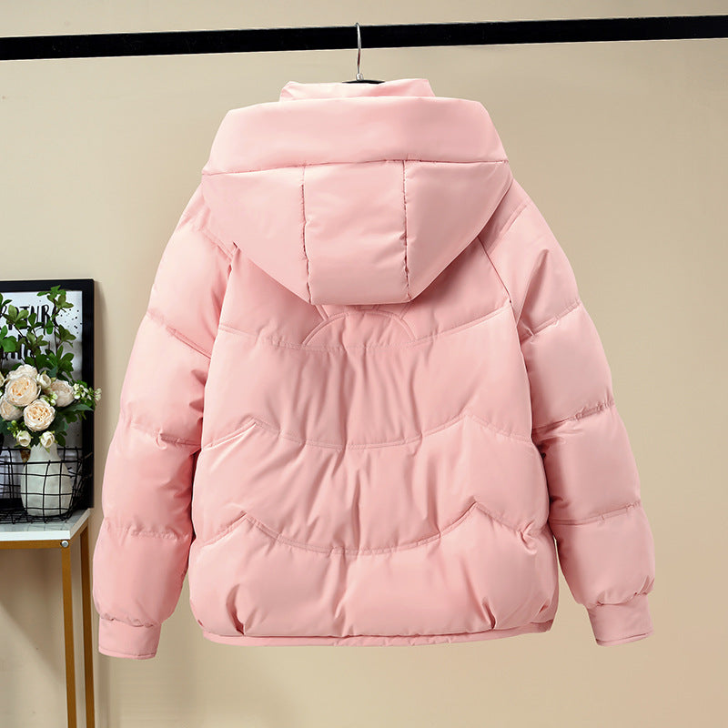 Damen Modische Pufferjacke mit abnehmbarer Kapuze und seitlichen Eingrifftaschen R&B