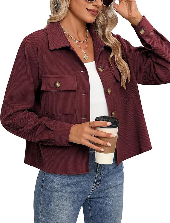Damen lässige Overshirt-Jacke R&B