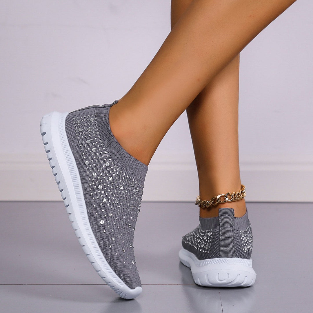 Damen Elegante und glitzernde Slip-On Sneakers R&B