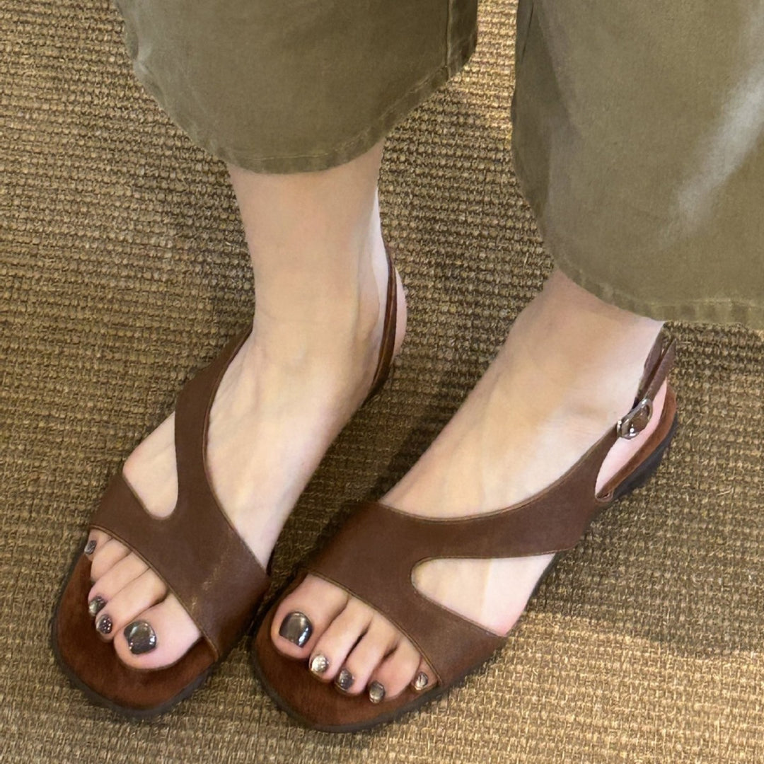 Damen Sandalen mit verstellbarem Riemen und anatomisch geformtem Fußbett R&B