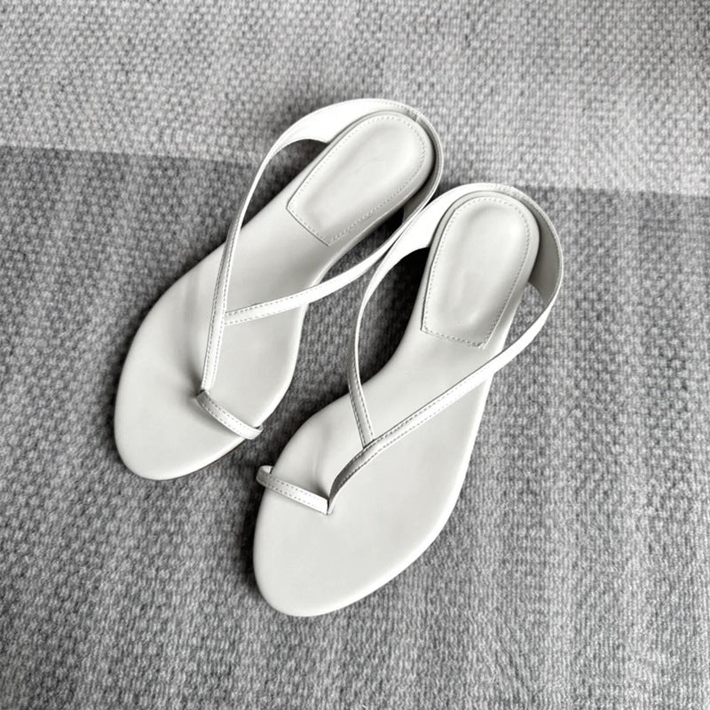 Damen Zehentrenner-Sandalen mit eleganter Riemenkonstruktion und komfortablem Fußbett R&B
