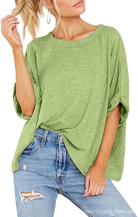Damen lässiges Oversized T-Shirt R&B