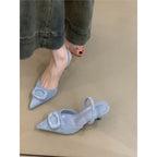 Damen Slingback Pumps mit elegantem Design und modischer Schnallenapplikation R&B