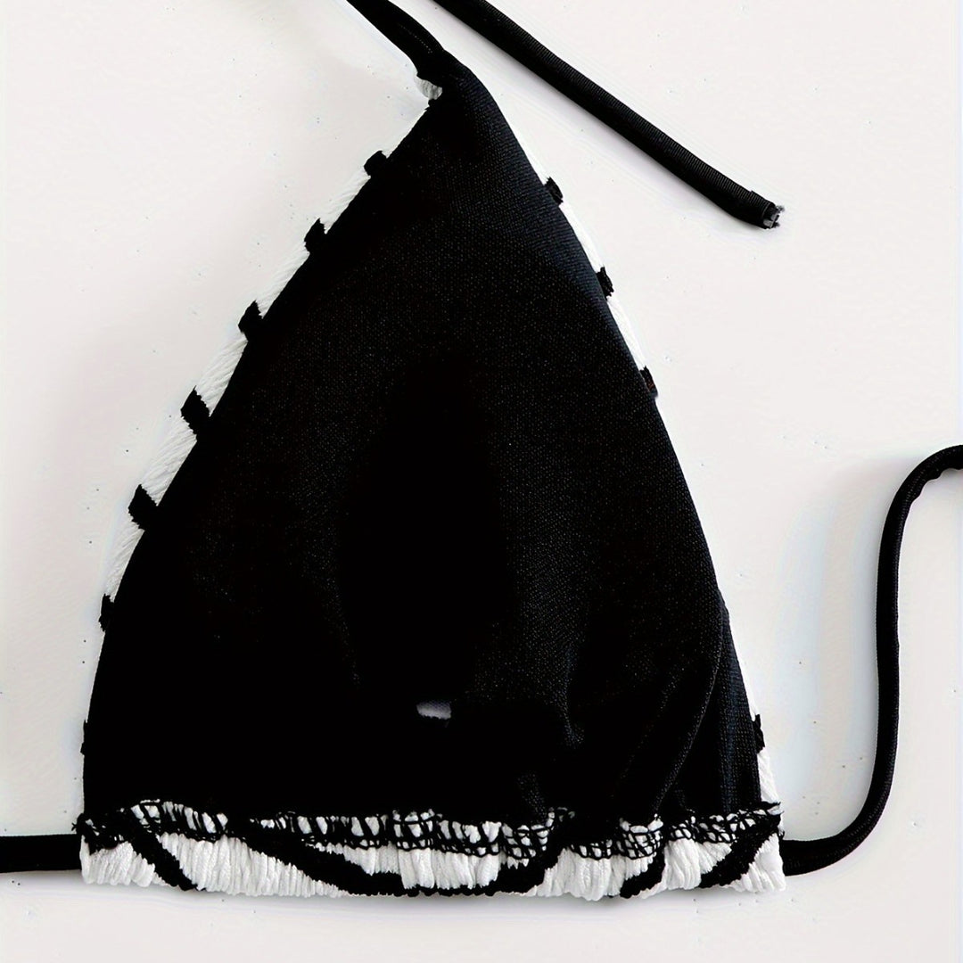 Damen Streifen Bikini Set R&B
