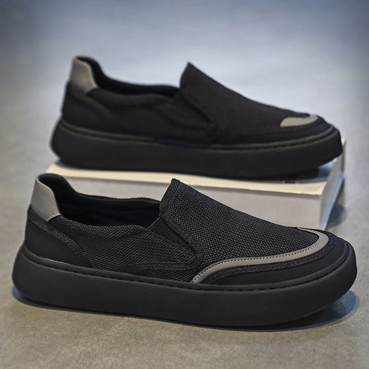 Damen Bequeme Slip-On Sneakers mit atmungsaktiver Mesh-Oberfläche und rutschfester Laufsohle R&B