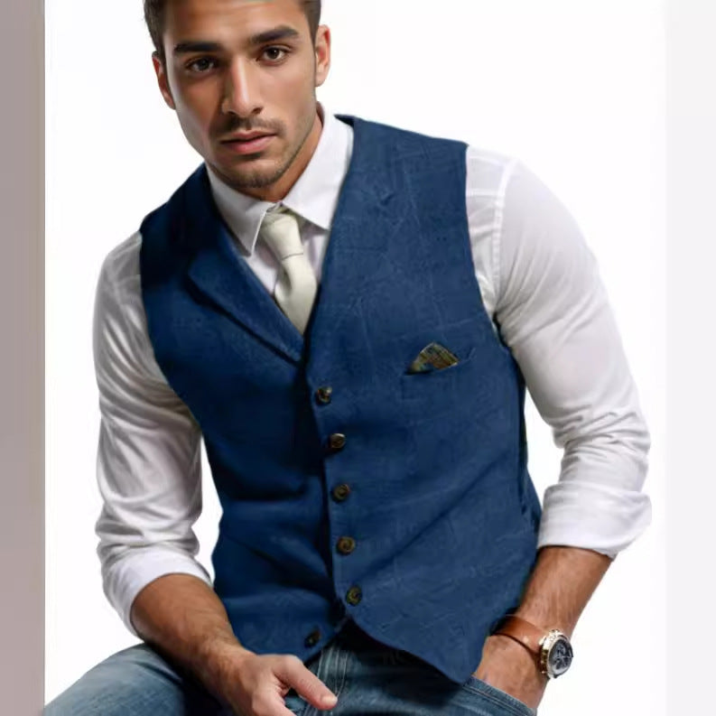 Herren elegante Weste im modernen Stil R&B